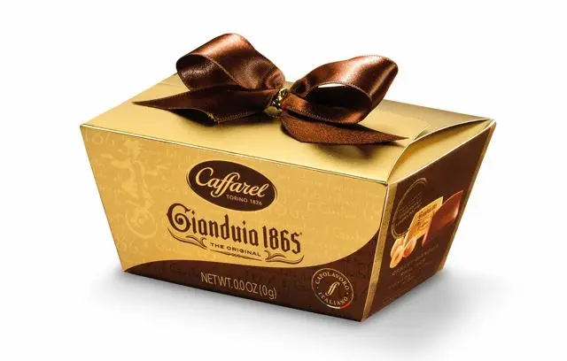 11.01.003.068 Chocolate Gianduja Gold Mini Tray Italiano 120 gr